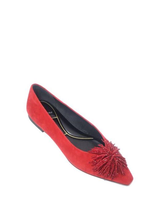 Kenneth Cole Red Natasha Flat