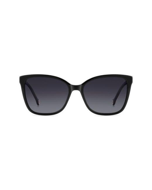 Carolina Herrera Blue Her 56Mm Gradient Rectangular Sunglasses