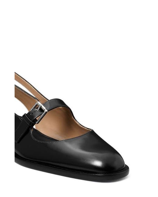 Tory Burch Black Multibuckle Slingback Flat