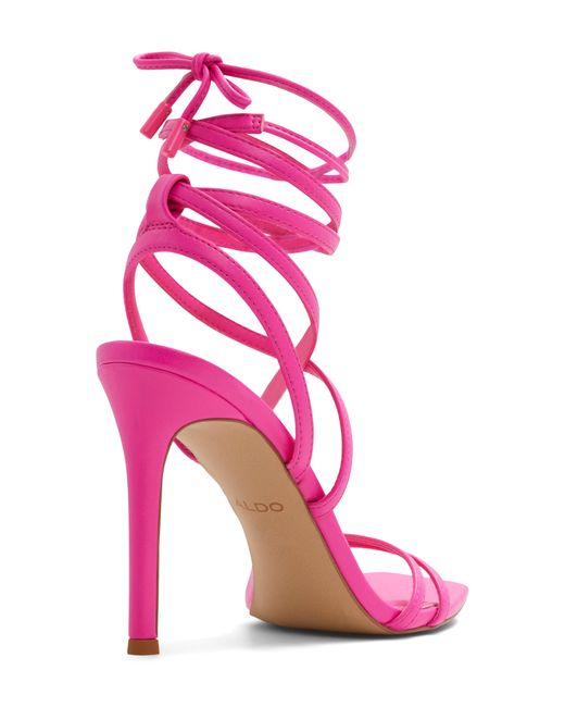 ALDO Pink Phaedra Ankle Wrap Sandal