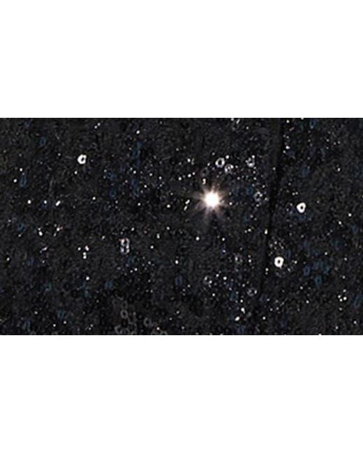 Astr Black Milani Strapless Sequin Top