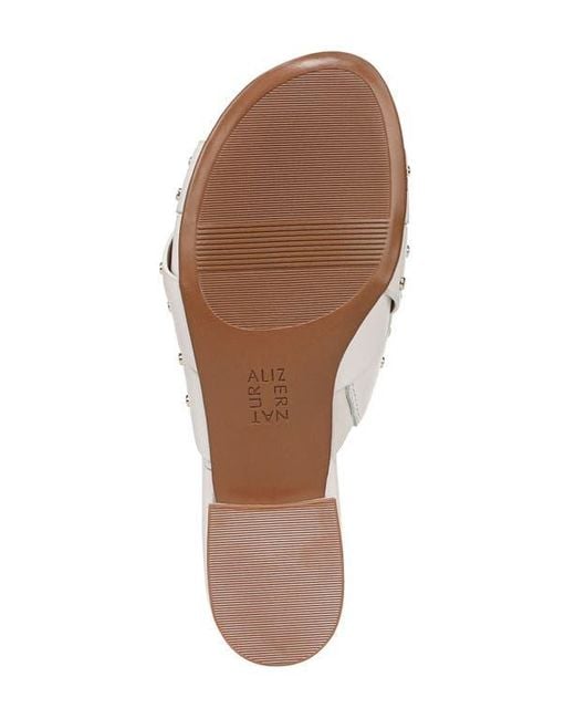 Naturalizer White Morena Slide Sandal