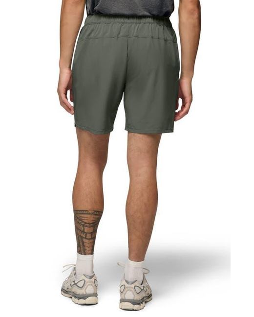 Prana Green Discovery Trail Drawstring Shorts for men
