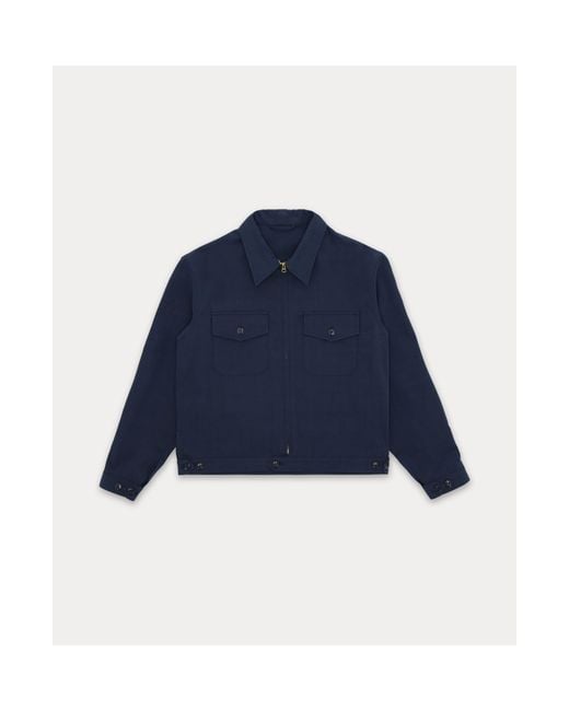 Fortela Blue Albert Cotton Jacket for men