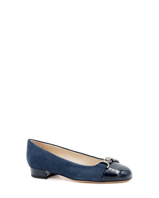 Amalfi by Rangoni Blue Miele Cap Toe Pump