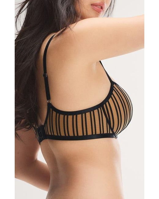 Savage x Fenty Black Strappy Hour Lightly Lined Semi-Demi Bra