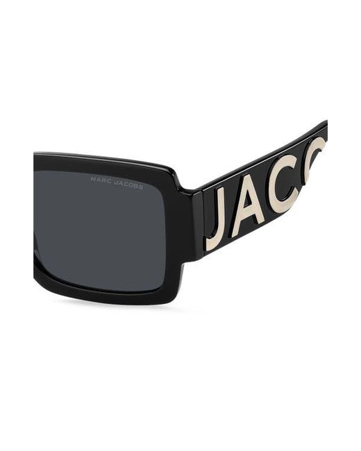 Marc Jacobs Black 55Mm Gradient Rectangular Sunglasses