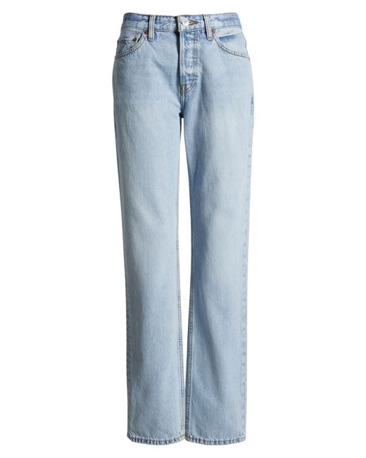 Re/done Blue The Anderson Organic Cotton Skinny Jeans