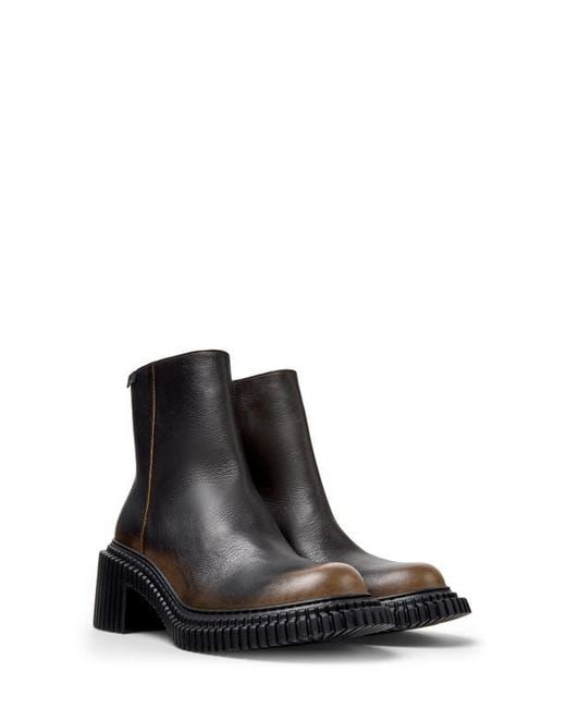 Camper Black Pix London Zip Boot