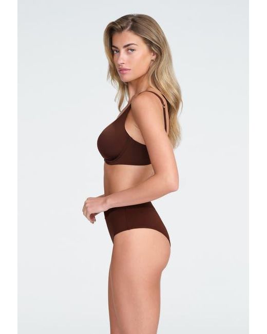 CUUP Brown The Scoop Underwire Microfiber Bra
