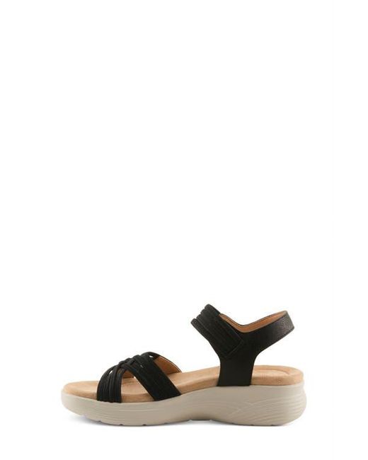 Flexus by Spring Step Black Delosa Platform Sandal