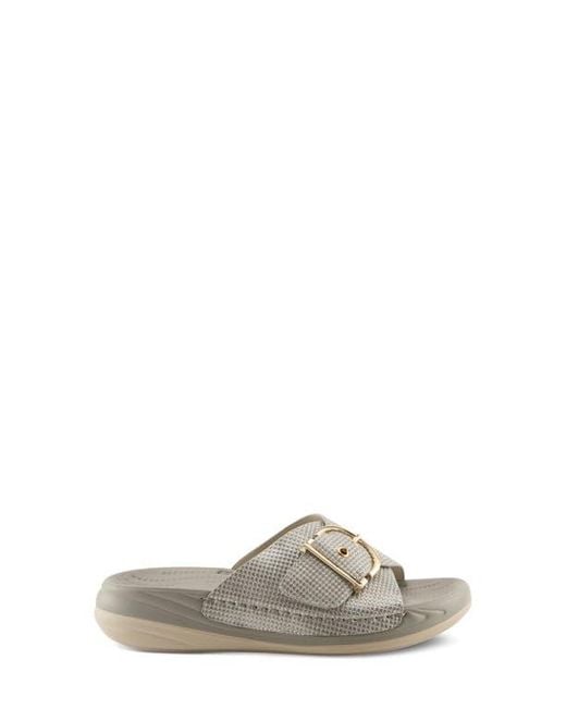 Flexus by Spring Step Gray Brewer Slide Sandal