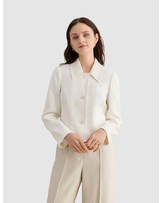 Hobbs Natural Adeen Linen Jacket