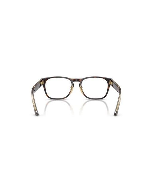 Ferrari Brown 52Mm Rectangle Optical Glasses for men