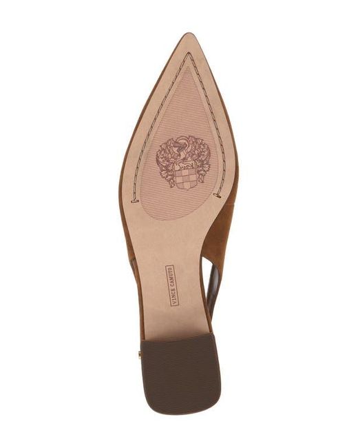 Vince Camuto Brown Valiey Slingback Flat