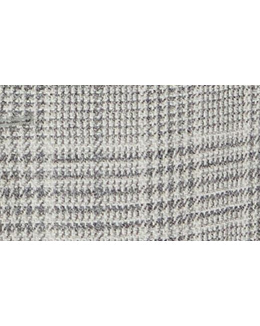 Jack Victor Gray Mcallen Contemporary Fit Plaid Wool & Silk Blazer for men
