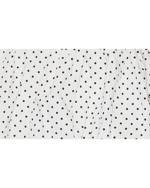 Vici Collection White Rory Polka Dot Bubble Hem Halter Minidress