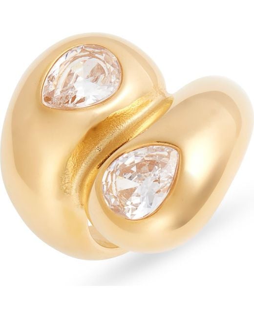 VIDAKUSH Metallic Teardrop Bubble Ring