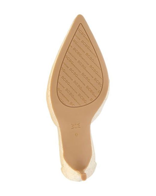 BCBGMAXAZRIA Metallic Bromi Ankle Strap Pump