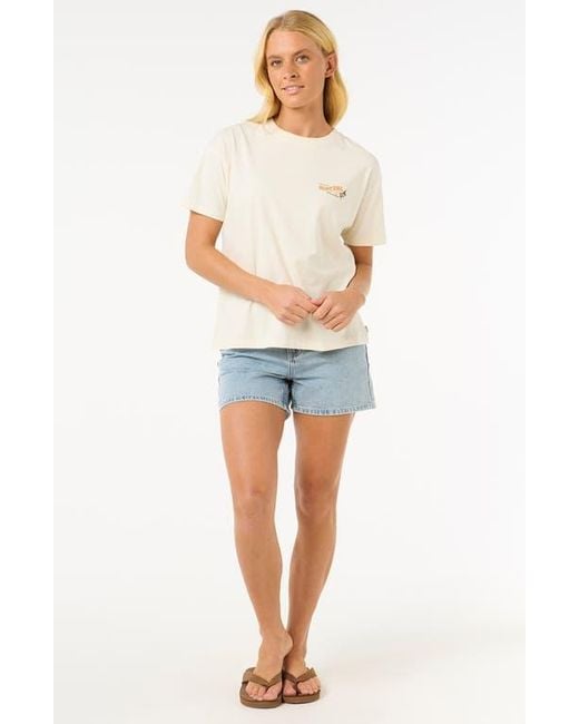 Rip Curl Natural Cala Vadella Relaxed Graphic T-Shirt