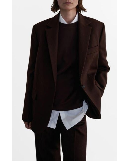 Mango Black Selection Oversize Wool Blazer