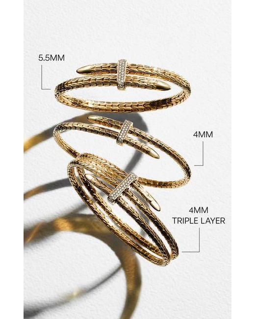John Hardy Metallic Spear Bangle, 4Mm