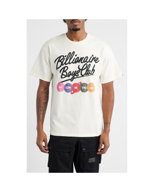 BBCICECREAM White Bb Align Cotton Graphic T-Shirt for men