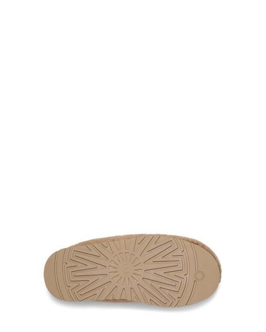 Ugg Brown Tazz Maxi Curly Genuine Shearling Platform Slipper