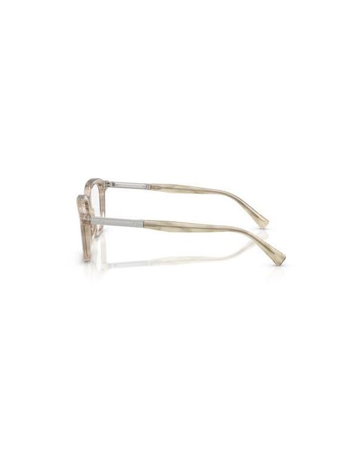 Brunello Cucinelli Metallic 53Mm Rectangle Optical Glasses