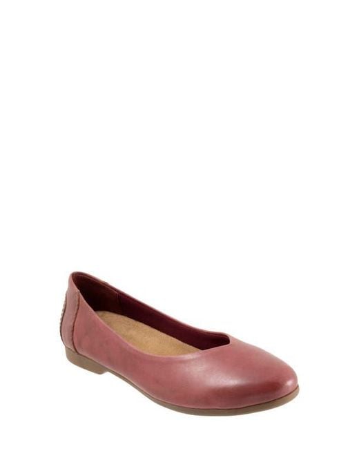 Trotters Red Iris Flat