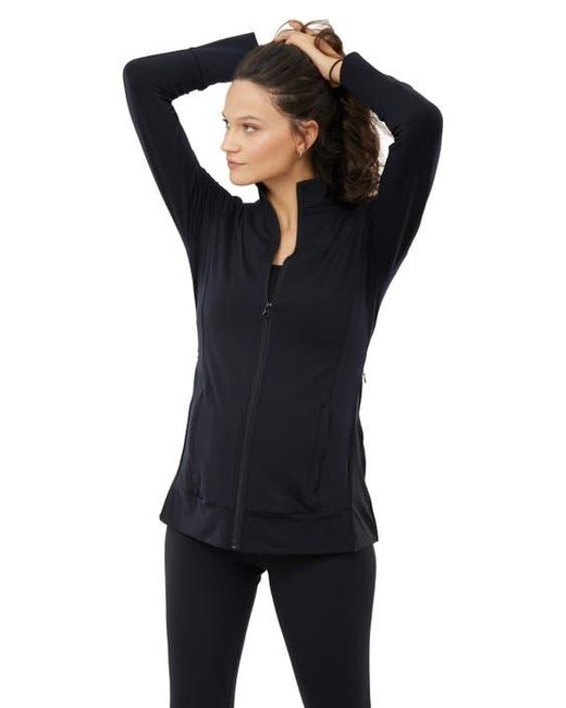 Ingrid & Isabel Black Maternity Active Side Zip Jacket