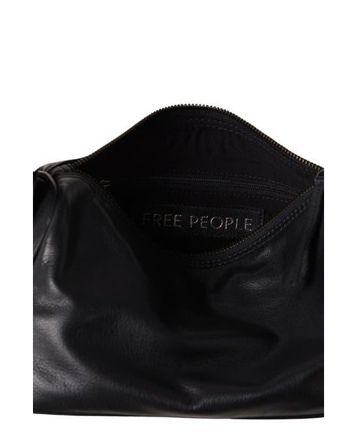 Free People Black Army Candy Leather Baguette Bag