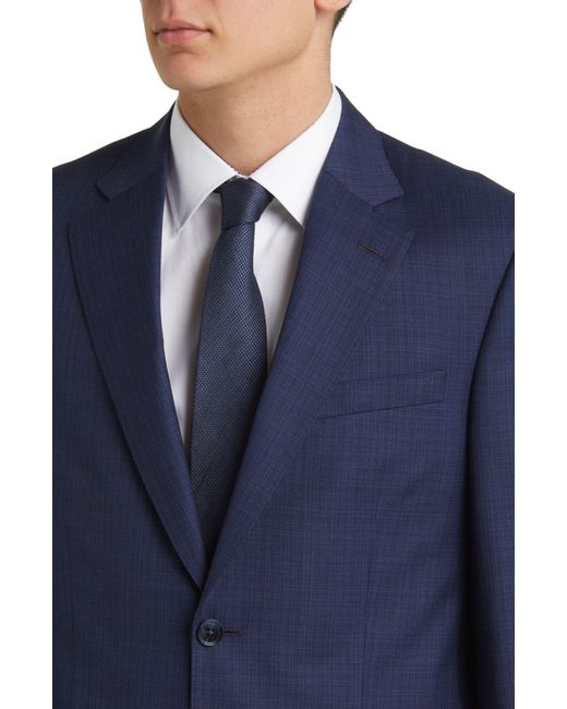 Peter Millar Blue Tailored Fit Wool Suit for men