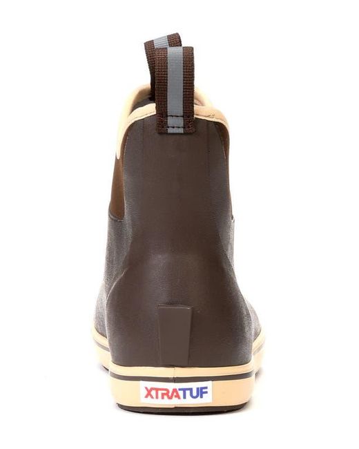 XtraTuf Brown 6-Inch Ankle Deck Boot for men