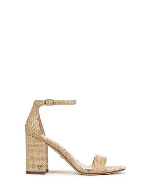 Sam Edelman Natural Daniella Ankle Strap Sandal