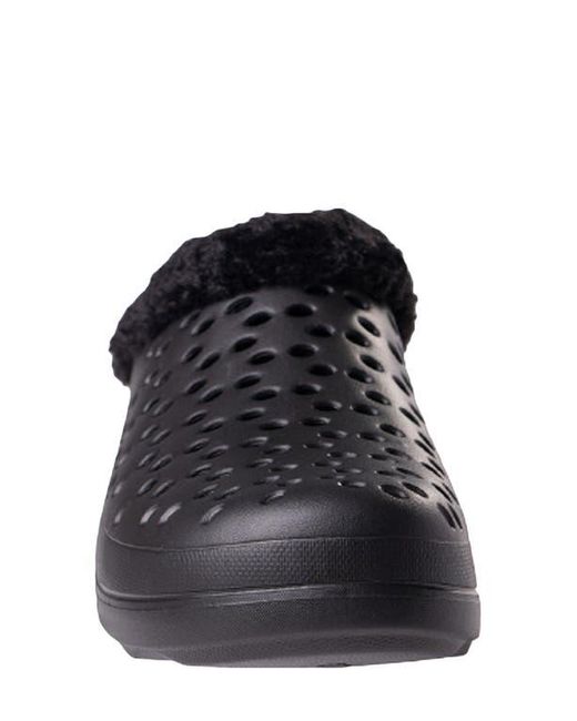 Revitalign Black Fusion Vitality Faux Fur Lined Clog