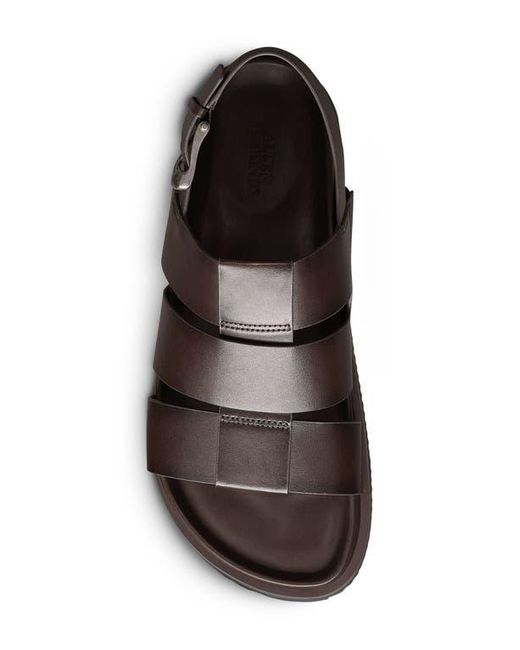 Allen Edmonds Brown Damien Fisherman Sandal for men
