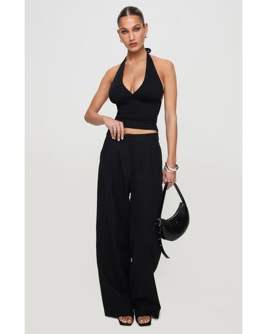 Princess Polly Black Whimsy Halter Top