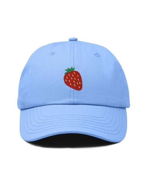 Alix Blue Strawberry Hat