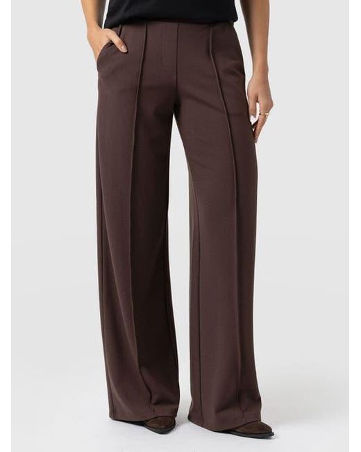 Saint + Sofia Green Keller Wide Leg Pant