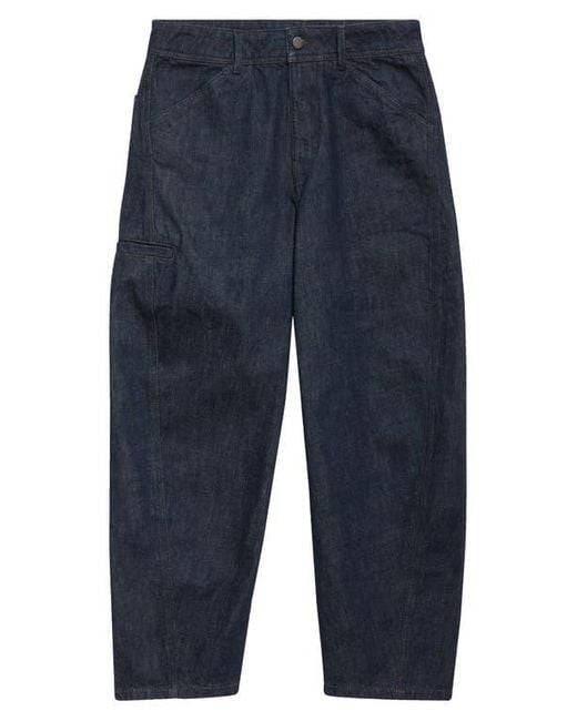 Lemaire Blue Twisted Seam Workwear Jeans for men