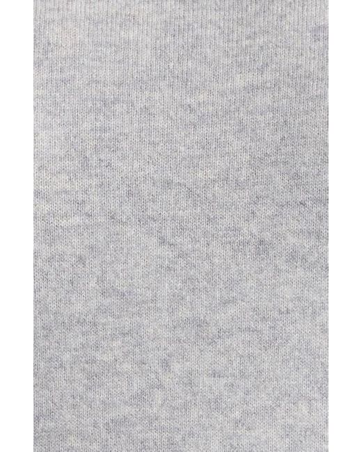 Nordstrom Gray Oversize Cashmere Turtleneck Sweater