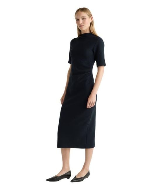 ribbed knit jersey dress Evie Ribbed-Knit Jersey Dress