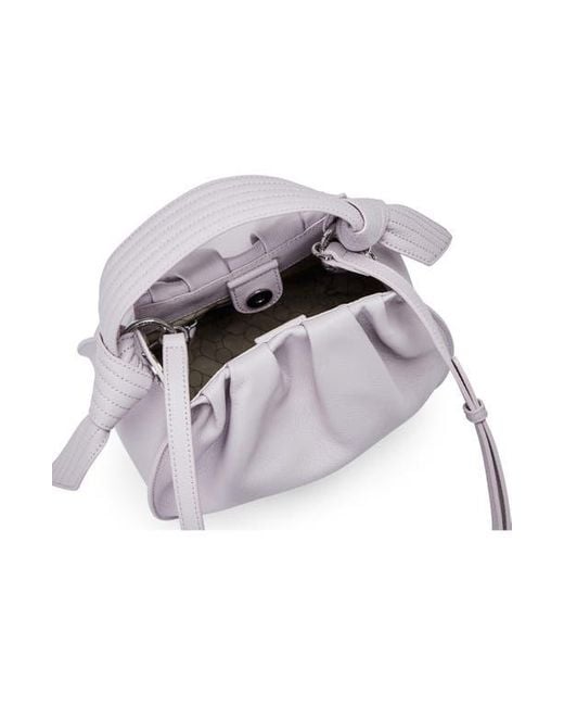 orYANY Purple Selena Leather Bucket Bag