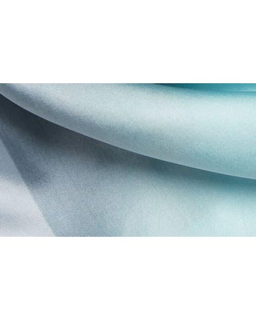 Nordstrom Blue Gradient Print Silk Square Scarf