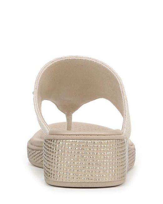 Bzees Metallic Bloom Wedge Sandal