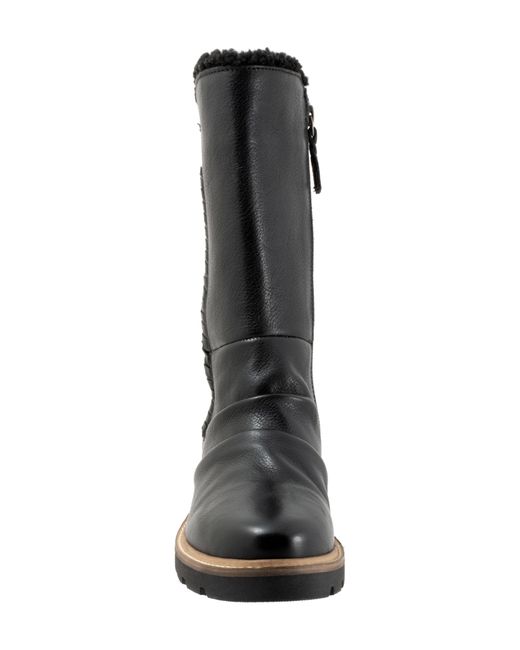 Softwalk® Black Softwalk Warner Lug Sole Boot