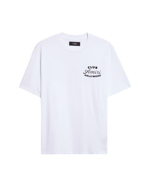 Amiri White Club Graphic T-Shirt for men