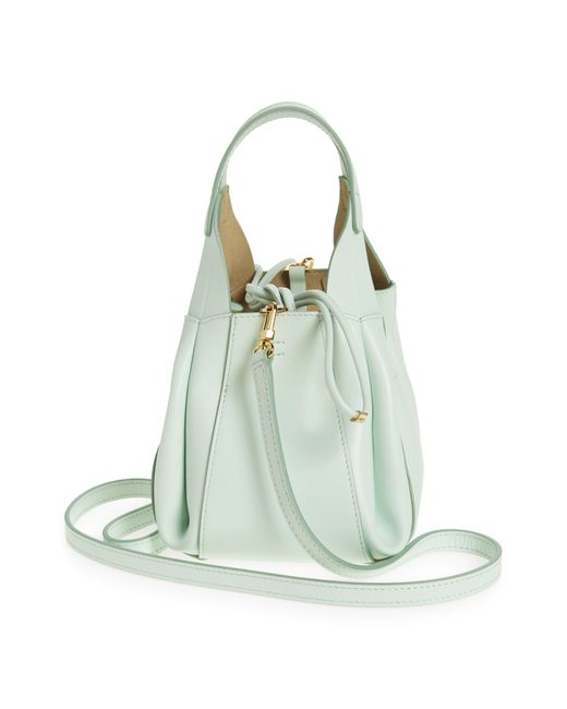 REE PROJECTS Green Small Avy Leather Bucket Bag