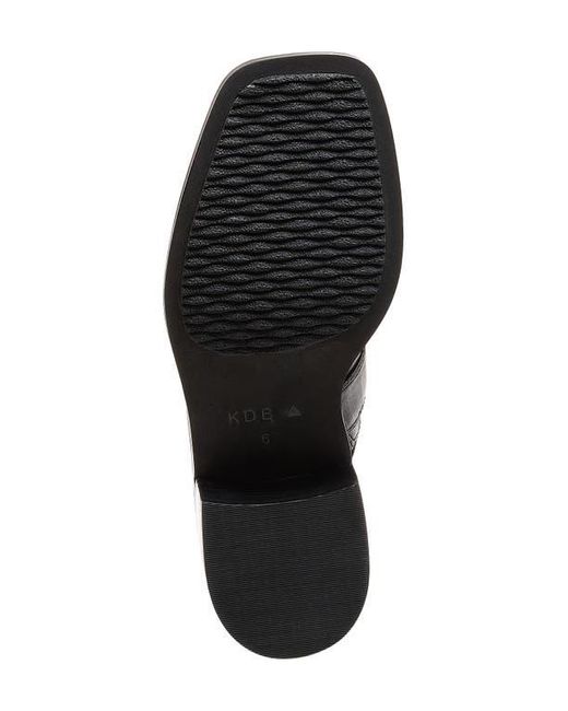 Kelsi Dagger Brooklyn Black Glory Square Toe Slingback Pump